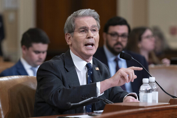 US Treasury Secretary Scott Bessent appears before the Senate Budget Subcommittee on the 11th (local time) to answer questions from lawmakers. AFP Yonhap News