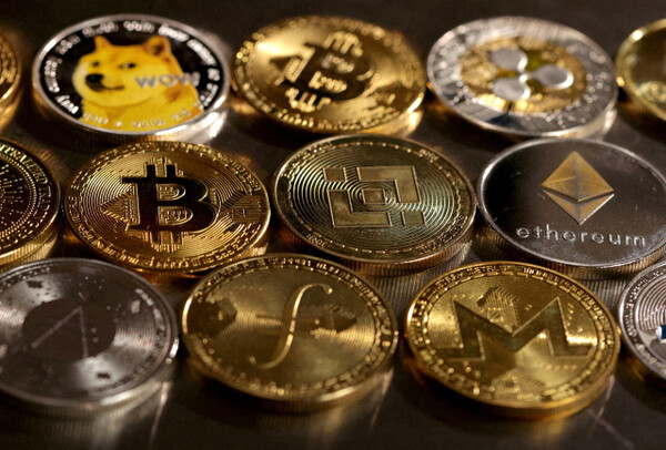 An image visualizing cryptocurrency. Reuters Yonhap News